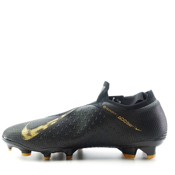 Nike Phantom VSN Elite DF FG Black Gold Soccer Cleats Mens Size 12.5 AO3262-077 - Picture 2 of 12